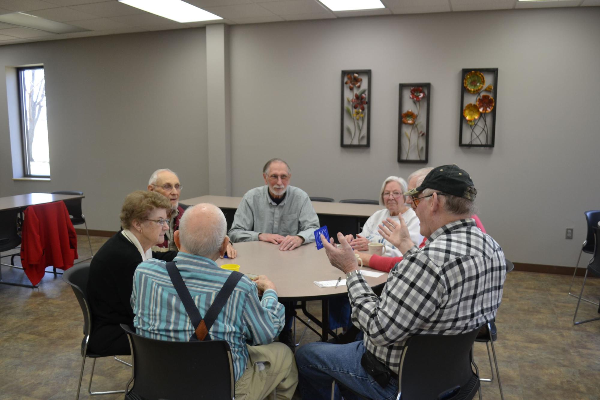 card games in Community Center - Lohff-Schumann Memorial